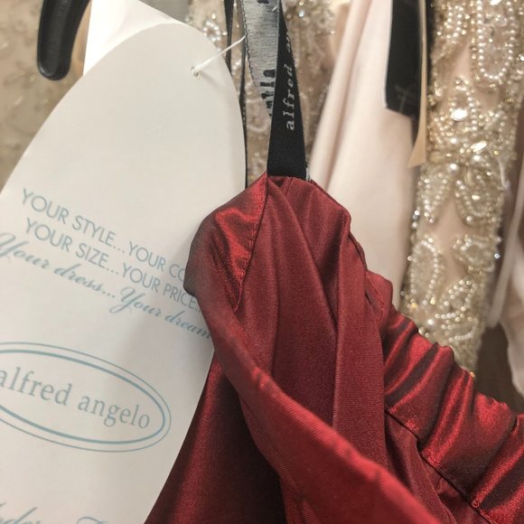 NEW 2-Piece Cranberry Mother of the Bride/Groom Formal Holiday Dress SIZE 6 - Picture 13 of 14